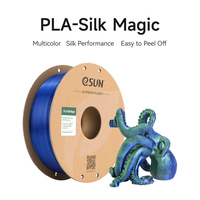 Filament PLA-Silk Magic ESUN pour impression 3D, 1,75 mm, 1 kg, plastique pour imprimante FDM, 190-230, vente en gros d'usine, garantie de qualité