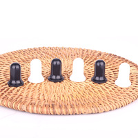 Tétine colorée personnalisée en caoutchouc de silicone de 18mm couvercles de flacons compte-gouttes en verre vides bouchons de bouteilles fermetures pour huile essentielle cosmétique