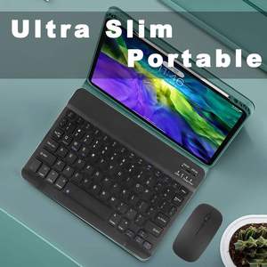 Bluetooth <b>Keyboard</b> and Mouse Combo Ultra Slim Rechargeable Portable Wireless <b>Keyboard</b> Mouse Set for Android Windows Tablet - Product Image 2