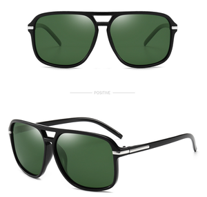 ブルーレンズパイロットサングラス男性用金属フレーム駆動シェード眼鏡 - Product Image 3