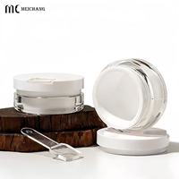 Pot de baume coiffant pour animaux de compagnie avec cuillère, en AS+PP, pour crème épaisse, 30g 50g, pour soins capillaires