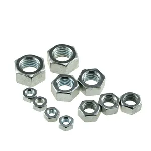 Hex Nuts Manufacturers Zinc Plated Hex Nut High Strength Standard Part Hexagon Nuts