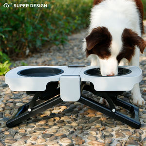 Silikon katlama kapatılabilir çanaklar ile yükseltilmiş köpek maması kaseleri ayarlanabilir yükseltilmiş köpek kase standı - Product Image 1