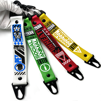 Porte-clés mousqueton personnalisé avec logo, en gros, pour sangles courtes en polyester écologique et crochets durables en alliage de zinc en forme d'aigle