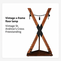 En gros, Croix de Saint-Antoine rétro en bois, support au sol en forme de X, pour adultes, avec attaches pour jeux SM, couleur personnalisable