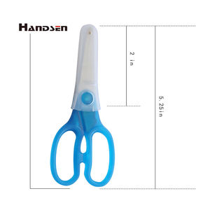 Student Scissors Art Children's Scissors Blunt Scissors School For Kids 2020 With Cover - Product Image 4