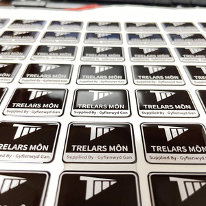 Chìa Khóa Biểu Tượng Xe Hơi 3D Tùy Chỉnh Nhãn Dán Bằng Nhựa Epoxy Hình Vòm Chắc Chắn 3M - Product Image 3