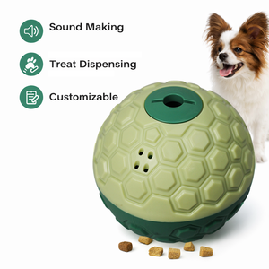 Jouet pour <span class=keywords><strong>chien</strong></span> à roulettes OEM avec conception sonore non électronique et fonction de lancement de nourriture, personnalisable en couleur, respectueux de l'environnement - Product Image 1