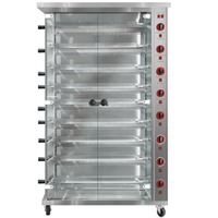 Gril commercial vertical de four de poulet de rôtissoire de poulet du gaz LPG/NG d'acier inoxydable à vendre