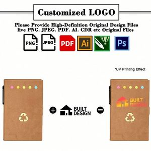 JW1774 Custom Combination Sticky Notes Notebook Promotional Gifts Printed Memo <b>Pad</b> with Pen - Product Image 3