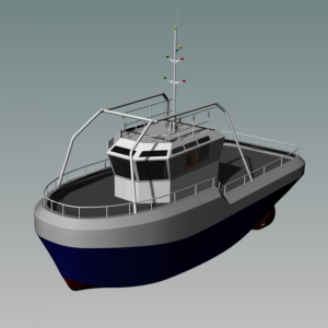 Grandsea 16m 1600HP petit mini bateau de travail remorqueur de port en acier à vendre - Product Image 6