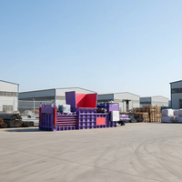 Nouvelle presse à cartons carrés automatique |   Presse à balles hydraulique ES à moteur puissant pour ensilage et déchets recyclables