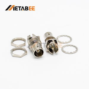 Connecteur BNC femelle 75 Ohm droit à montage sur bord de circuit imprimé, interface panneau 16 mm pour systèmes de diffusion UltraHD 12G-SDI - Product Image 5