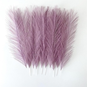 Decoración de Hierba de <span class=keywords><strong>Pampas</strong></span> Hecha a Mano, 15.7 Pulgadas/40 cm, Caña Artificial para Decoración Boho <span class=keywords><strong>Chic</strong></span> del Hogar y Arreglos de Boda - Morado Claro - Product Image 1