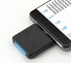 Android mikro USB için kullanıcı dostu cep telefonu RFID okuyucu RFID tip-c okuyucu