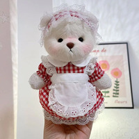 Tenue de Robe Adorable pour Ours en Peluche Lina de 20 cm – Créez Vos Propres Animaux en Peluche – Vêtements pour Ours à Construire – Saint-Valentin