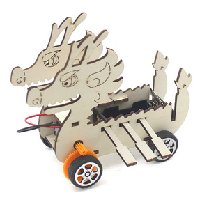 Kit de bricolaje de coche dragón de madera, juguete educativo de ciencia para niños de 7 a 9 años, ensamblaje manual, kit de construcción de modelos con forma de animal - Product Image 2
