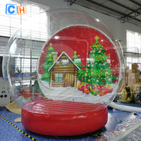 Boule à neige géante de Noël gonflable