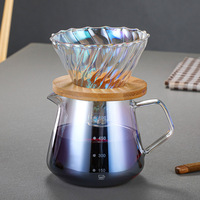 Nouvelle conception de tasse à café en verre transparent avec poignée, simple, moderne, écologique, capacité de 300 ml/600 ml pour un usage domestique
