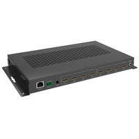 Commutateur matriciel HDMI 18G 4x4 sans soudure avec contrôleur de mur vidéo, contrôle Web RS232
