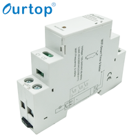 Ourtop Nouveau design Interrupteur minuterie intelligent WiFi 40A avec compteur d'électricité, compatible Alexa Google et fonction de mémoire