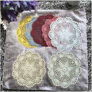 Klassische handgemachte Häkel matte für <span class=keywords><strong>Vintage</strong></span> Tisch dekoration und Schüssel ständer - Product Image 5