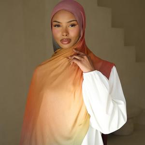 Luxurious Muslim <b>Print</b> Modal Hijab Custom Logo Breathable Wear Customizable Elegant <b>Islamic</b> Stretchy Fashion Lightweight - Product Image 1