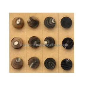 Black Horn Buttons for Wholesale