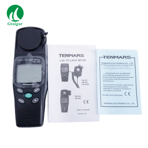 Tenmars เครื่องวัดแสง TM-204เครื่องวัดแสงลักซ์มิเตอร์3หลัก LCD พร้อม2000การอ่านสูงสุด TM-204 illuminometer - Product Image 4