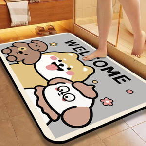 Tapis de sol rectangulaire en caoutchouc <span class=keywords><strong>pour</strong></span> salle de bain, antidérapant, absorbant l'eau, séchage rapide, <span class=keywords><strong>pour</strong></span> l'entrée des toilettes - Product Image 2
