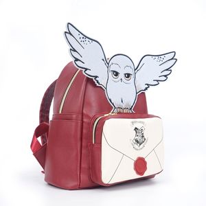 Pour hibou dessin animé étanche PU sac à dos 40CM pour enfants et femmes utilisation scolaire - Product Image 4
