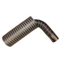 Conduit flexible semi-rigide en acier inoxydable de 4 pouces, 1 mètre ou sur mesure pour systèmes CVC et chauffage, vente directe d'usine