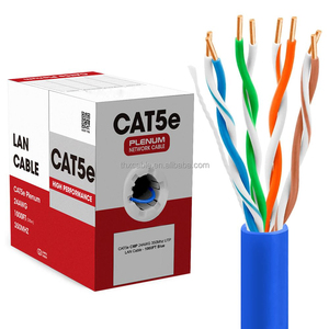 Ngoài trời công nghiệp CAT5E UTP che chắn cáp Ethernet 26AWG đồng PVC Áo khoác 2.5 Gbps Lan mạng cáp - Product Image 1