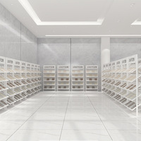 Présentoir vertical moderne écologique en métal pour magasins, carrelage en céramique, pierre, échantillon de quartz, affichage