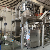Balanceuse multi-têtes entièrement automatique verticale pour aliments granulés, haricots, graines, riz, fruits secs, machine d'emballage de remplissage