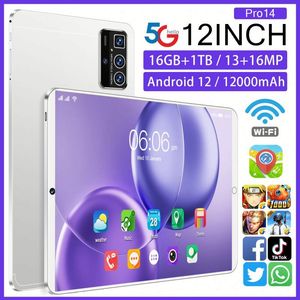 Nuovo Tablet PC 2025 in Offerta Speciale, 16GB RAM 1TB ROM, Dual SIM, 12 Pollici, Wi-Fi, GPS, Batteria, Chiamate 4G 5G - Product Image 2