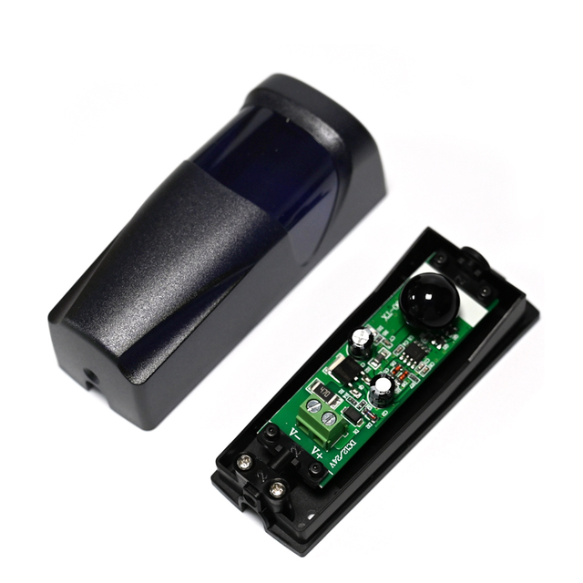 12-24V Waterproof ABS Automatic Garage Door Obstacle Detection Barrier Gate Infrared Sensor IR Beam Outdoor/indoor Motion Sensor