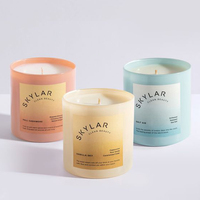 Ensemble cadeau de bougies parfumées en cire de soja personnalisées AIKUN, porte-bougie en céramique pour la décoration de la maison