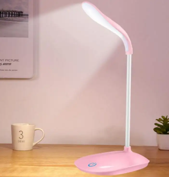 Sıcak satış dokunmatik sensör USB şarj edilebilir karartma taşınabilir masa lambası led masa lambası kitap ışık öğrenci okuma masası lambası