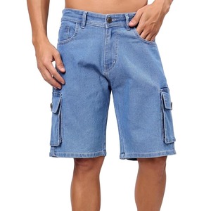Pantalones Cortos de Mezclilla para Hombre en Oferta, con Bolsillos Laterales y Diseño Único, para Usar en Días de Verano, Pantalones Cortos de Mezclilla de Alta Calidad - Product Image 1