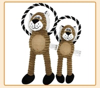 Jouet en peluche pour chien en forme de singe ou d'éléphant, amusant et couineur, jouet à mâcher doux et durable pour animaux de compagnie, vente en gros