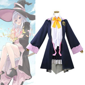 2024 Anime errant sorcière le voyage d'Elaina Cosplay Costumes Elaina Noir Robe Chapeau Robe Costume Ashen Sorcière Halloween Costume - Product Image 4