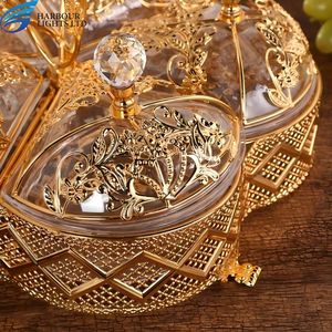 Avrupa tarzı lüks gıda vitrin rafı tatlı hizmet tepsi aperatifler düğün parti için meyve tabağı akrilik şeker çanak - Product Image 3