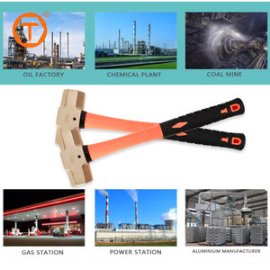 Heavy Duty <strong>Non</strong>-<strong>sparking</strong> Tools Aluminium Bronze Brass Cooper Sledge Stone Masonry Hammer with Fiber <strong>Handle</strong> - Product Image 4