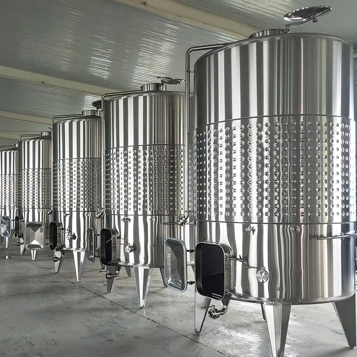 Serbatoio di fermentazione del serbatoio di stoccaggio dell'attrezzatura del vino della frutta 10000L