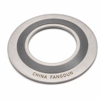 Joint spiralé à construction solide SS321 rempli de graphite avec anneau intérieur pour l'étanchéité des fluides thermiques – Joint industriel fiable