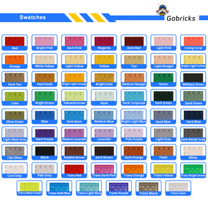 Gobricks GDS-502 Piezas de Bloques de Construcción -6225 PLACA 1x2 3023 Placa de Construcción Delgada 1x2 Venta al por Mayor Bloques de Construcción Compatibles - Product Image 2