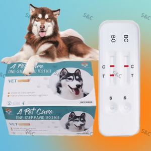 ISO 승인 수의학 용품 개 디스템퍼 항원/파보/코로나/Giardia CDV/CPV/CCV/Gia 빠른 테스트 키트 개 뜨거운 판매 - Product Image 1