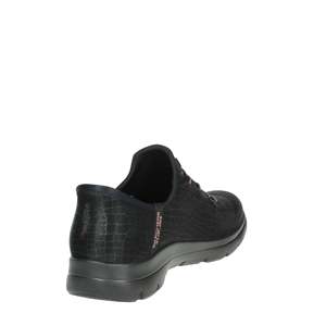 <span class=keywords><strong>Zapatillas</strong></span> Skechers Slip On <span class=keywords><strong>para</strong></span> <span class=keywords><strong>Caminar</strong></span>, Color Negro con Logotipo Dorado Rosa, <span class=keywords><strong>Zapatillas</strong></span> Cómodas <span class=keywords><strong>para</strong></span> <span class=keywords><strong>Mujer</strong></span> - Product Image 3