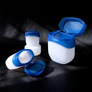 Frascos Cosméticos de Plástico PP Branco e Azul de 7g, 50g, 100g com Tampa Flip-top para Creme Labial, Creme Corporal, Creme Facial e Vaseline - Product Image 4